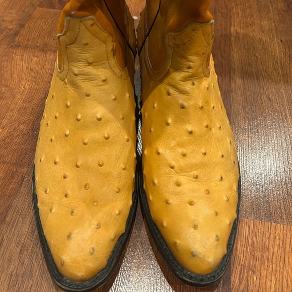 Cheyenne Leather Cowboy Brown Boots Men’s Size 9 Mexican Size 27 Light Brown - Picture 2 of 7